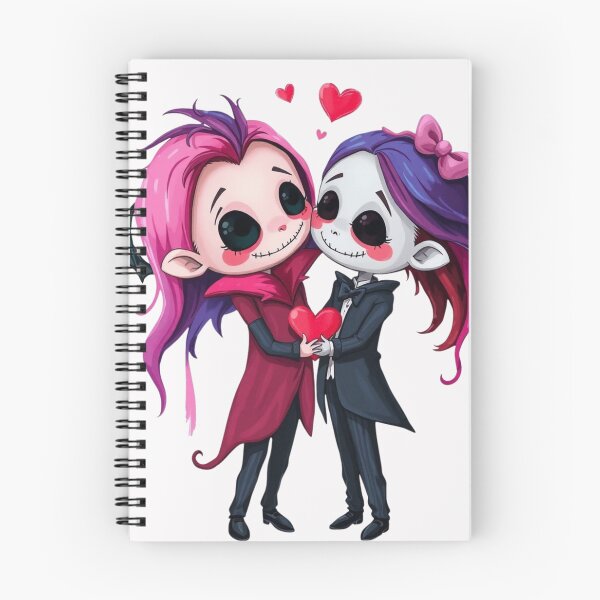 Item preview, Cute Chibi Gothic Wedding Couple - Emo Vampire Love Art designed and sold by ERODED SELF.