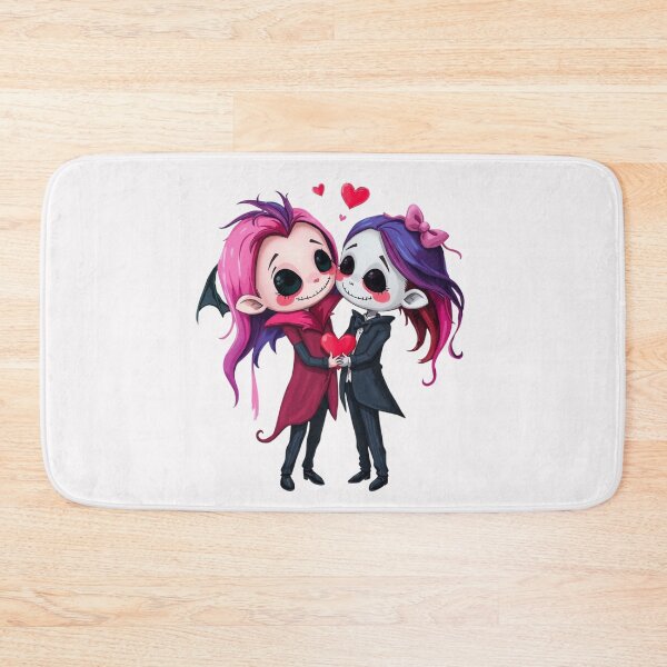 Item preview, Cute Chibi Gothic Wedding Couple - Emo Vampire Love Art designed and sold by ERODED SELF.