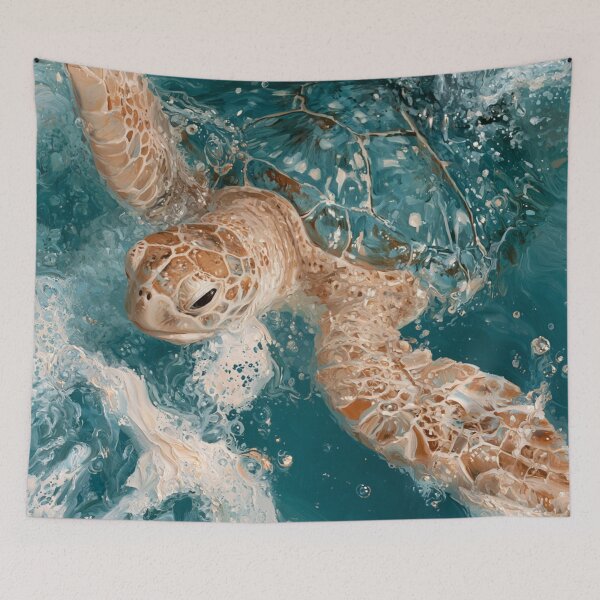 Item preview, beautiful sea turtle splash designed and sold by dcrc.