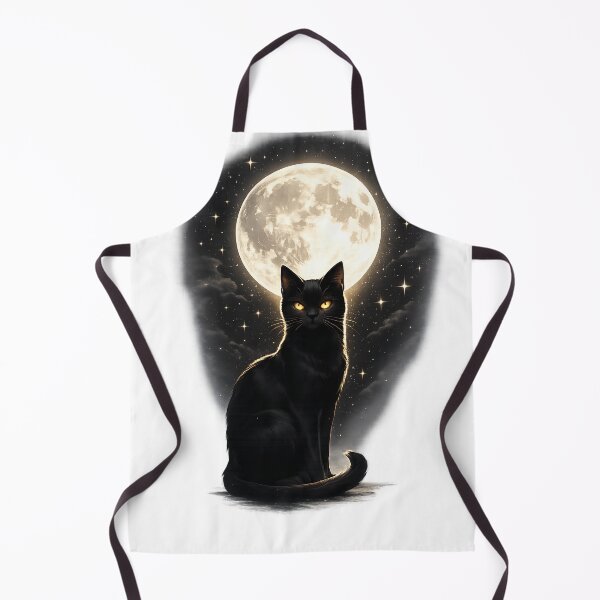 Item preview, Mystic Black Cat Under the Moon designed and sold by Incermshop.
