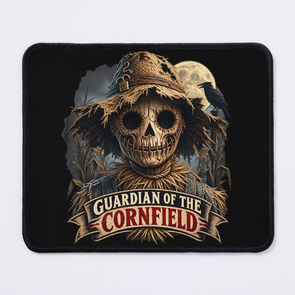 Item preview, Guardian of the Cornfield - Scary Scarecrow Halloween Skull designed and sold by thirtyonestars.