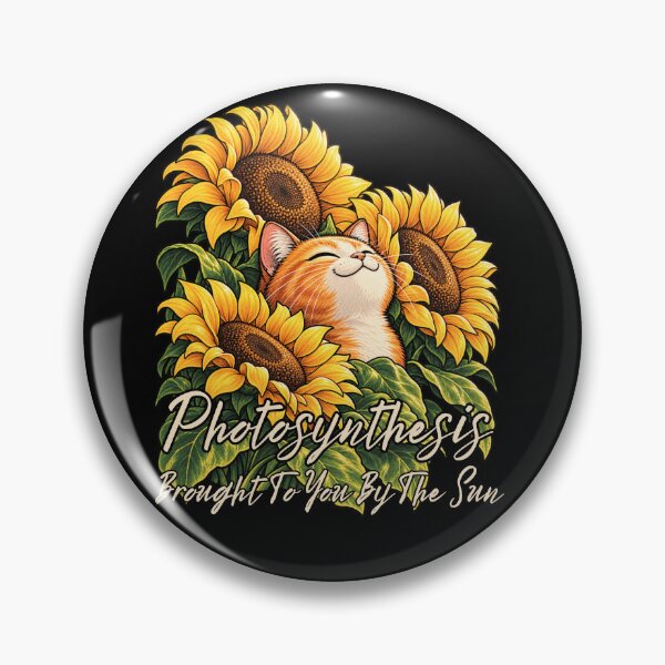 Item preview, Photosynthesis Brought To You By The Sun Sunflower Field Cat designed and sold by GibasVisuals.