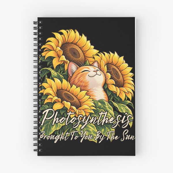 Item preview, Photosynthesis Brought To You By The Sun Sunflower Field Cat designed and sold by GibasVisuals.
