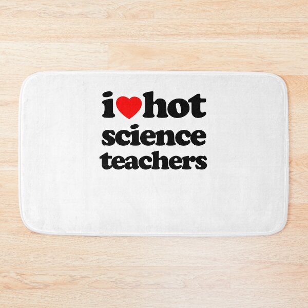 Item preview, I Love Hot Science Teachers STEM Geek Graphic Black Text designed and sold by MathWare MathClips.