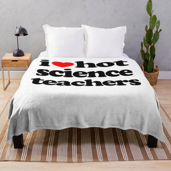 Item preview, I Love Hot Science Teachers STEM Geek Graphic Black Text designed and sold by MathWare MathClips.