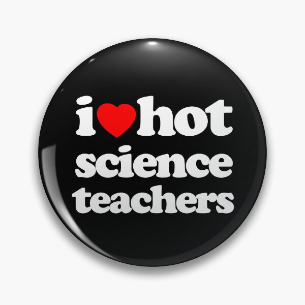 Item preview, I Love Hot Science Teachers STEM Geek Graphic White Text designed and sold by MathWare MathClips.
