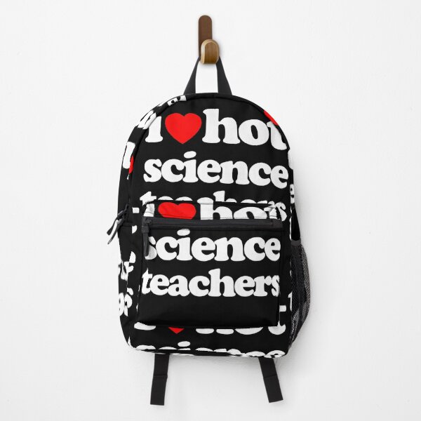 Item preview, I Love Hot Science Teachers STEM Geek Graphic White Text designed and sold by MathWare MathClips.
