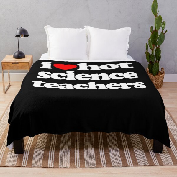 Item preview, I Love Hot Science Teachers STEM Geek Graphic White Text designed and sold by MathWare MathClips.