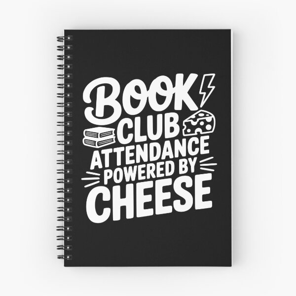 Item preview, Book Club Attendance Powered by Cheese designed and sold by theartfulaspie.