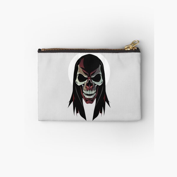 Item preview, Heavy Metal Reaper Skull - Long Hair Gothic Mask Art designed and sold by ERODED SELF.
