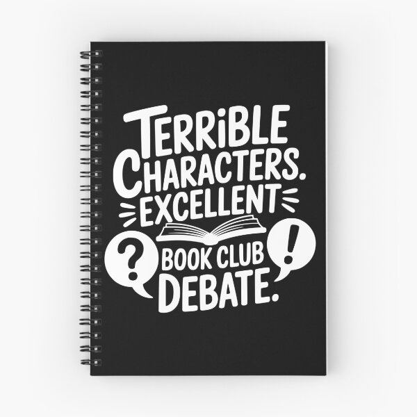 Item preview, Terrible Characters. Excellent Book Club Debate. designed and sold by theartfulaspie.