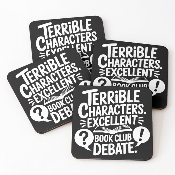 Item preview, Terrible Characters. Excellent Book Club Debate. designed and sold by theartfulaspie.