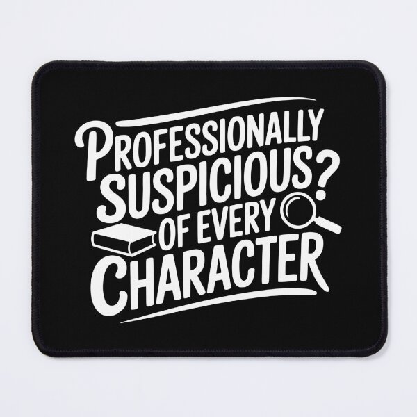 Item preview, Professionally Suspicious of Every Character designed and sold by theartfulaspie.
