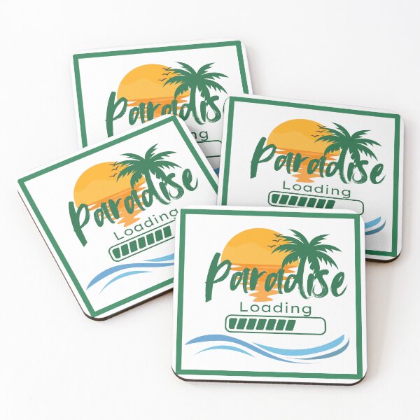 Item preview, Paradise Loading – Palm Tree & Sunset Graphic designed and sold by GiftableGems.