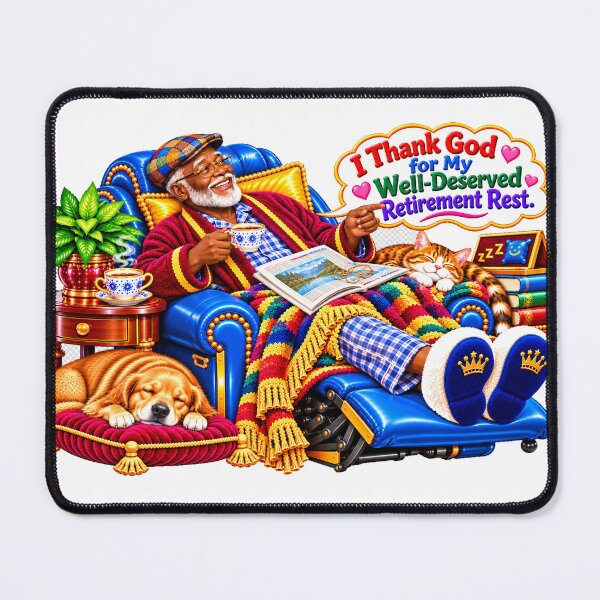 Item preview, Thank God for My Well-Deserved Retirement Rest. designed and sold by New Wave Artworks & Odds &Ends.