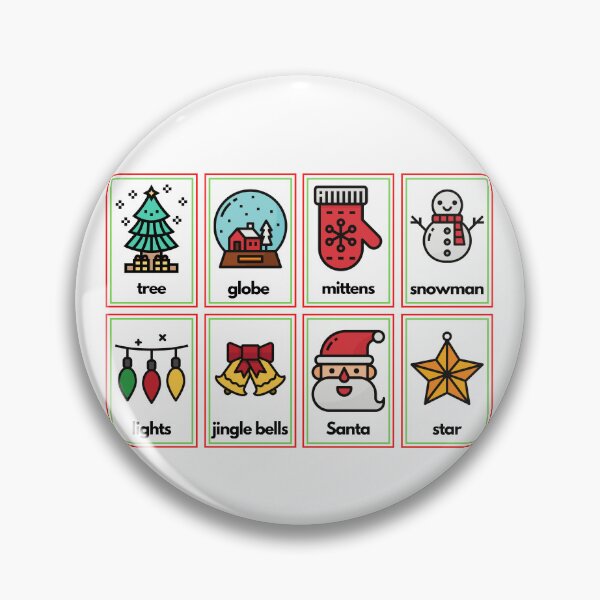 Item preview, Christmas Vocabulary Picture Cards for Teachers and Kids designed and sold by Lorets-Designs.