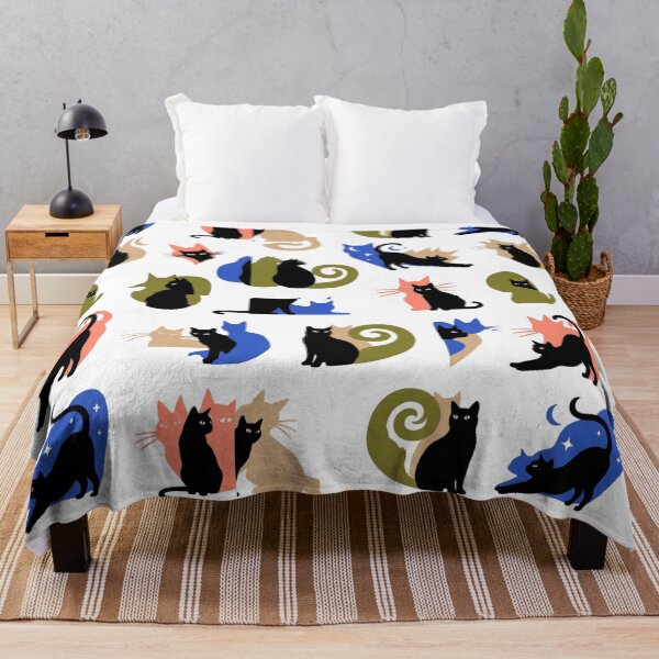 Item preview, Modern Abstract Cat Geometric Color Block Pattern Art designed and sold by mood-draftsman.