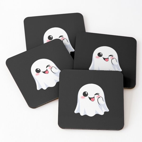 Item preview, Winking Cute Ghost – Playful Halloween Art designed and sold by aliyehc.