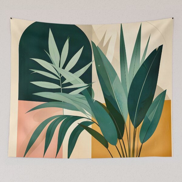 Item preview, Modern Botanical Geometric Shapes designed and sold by Vicky Brago-Mitchell®.
