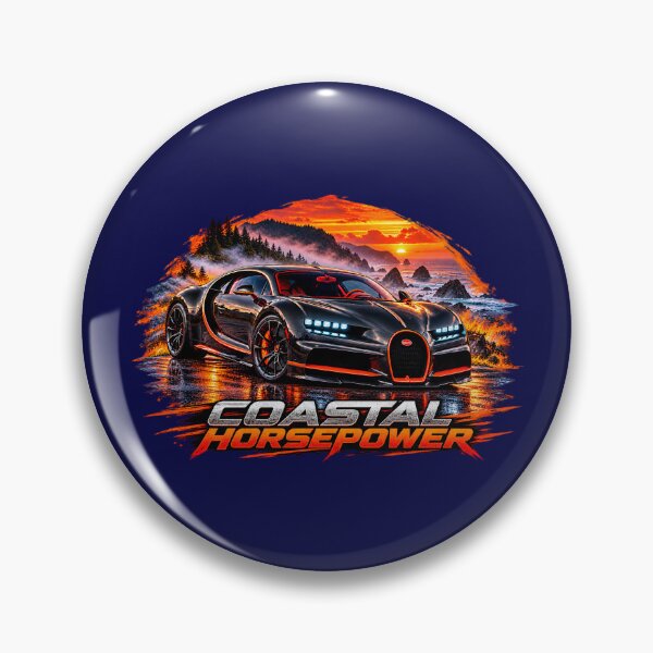 Item preview, Bugatti Chiron Coastal Horsepower T-Shirt designed and sold by TZehrfeldPhotos.
