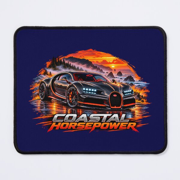 Item preview, Bugatti Chiron Coastal Horsepower T-Shirt designed and sold by TZehrfeldPhotos.