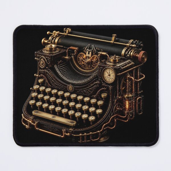 Item preview, Steampunk Typewriter Biomechanical Clockwork designed and sold by LazyDayzCo.
