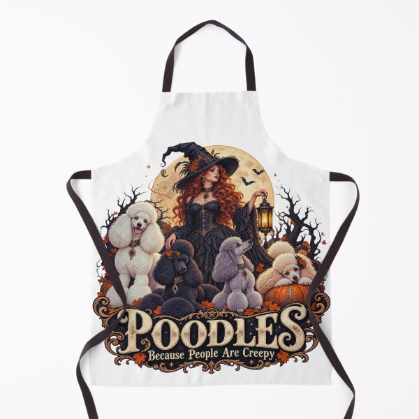 Item preview, Poodles Because People Are Creepy Halloween Poodle Witch Design designed and sold by OUICHA.
