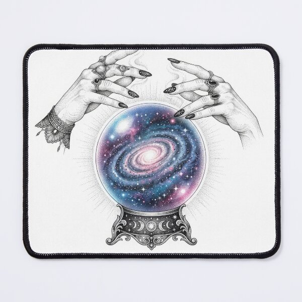 Item preview, Mystical Witch Hands Galaxy Crystal Ball Illustration designed and sold by Rahat3344.