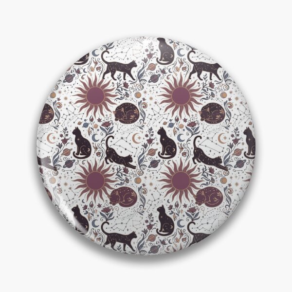Item preview, Celestial Cat Astrology Constellation Planet Magic Pattern Art designed and sold by mood-draftsman.