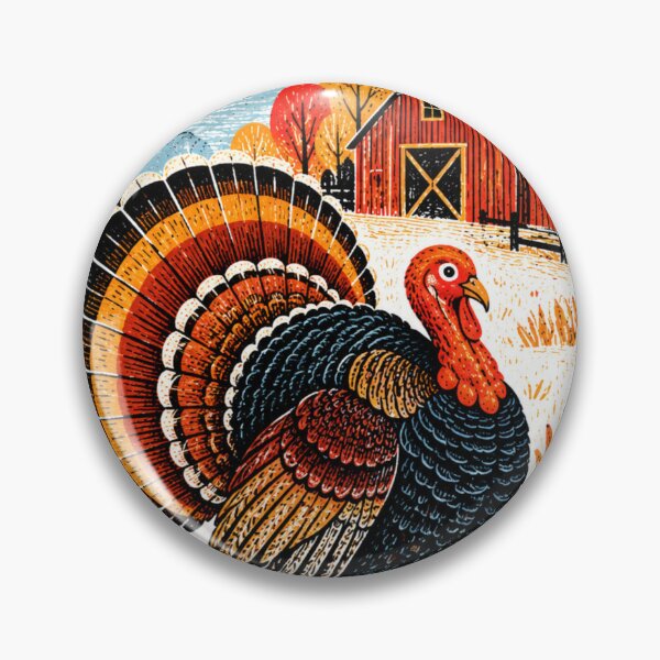 Item preview, Vintage Autumn Turkey Farmhouse Art for Thanksgiving designed and sold by LavIsInTheAir.