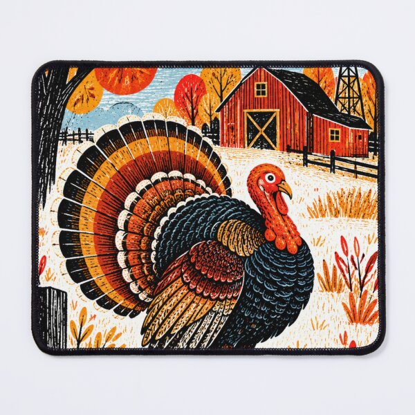 Item preview, Vintage Autumn Turkey Farmhouse Art for Thanksgiving designed and sold by LavIsInTheAir.