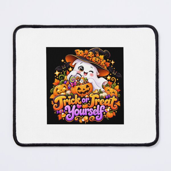 Item preview, Trick or Treat Yourself Halloween T-Shirt – Cute Ghost Candy Pumpkin Design designed and sold by dressyside.