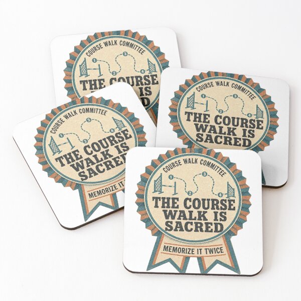 Item preview, The Course Walk Is Holy Dog Sport Agility Retro Rosette designed and sold by BoosterShop.