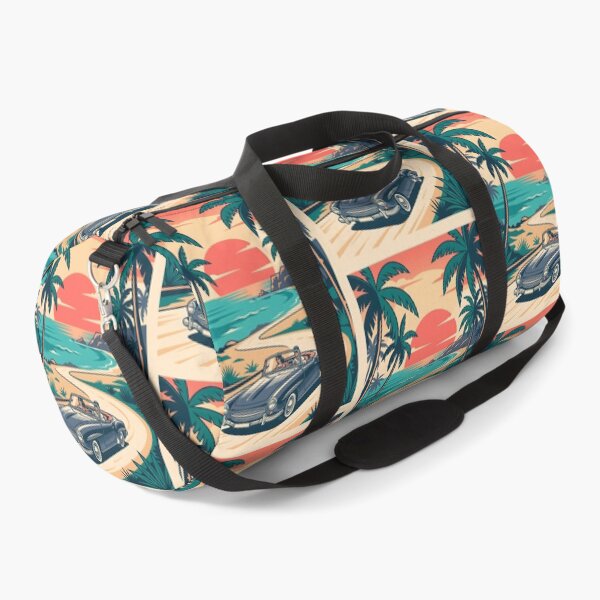 Item preview, Vintage Dark Convertible Driving on Coastal Road – Retro Beach Drive Design designed and sold by Sea Gem.