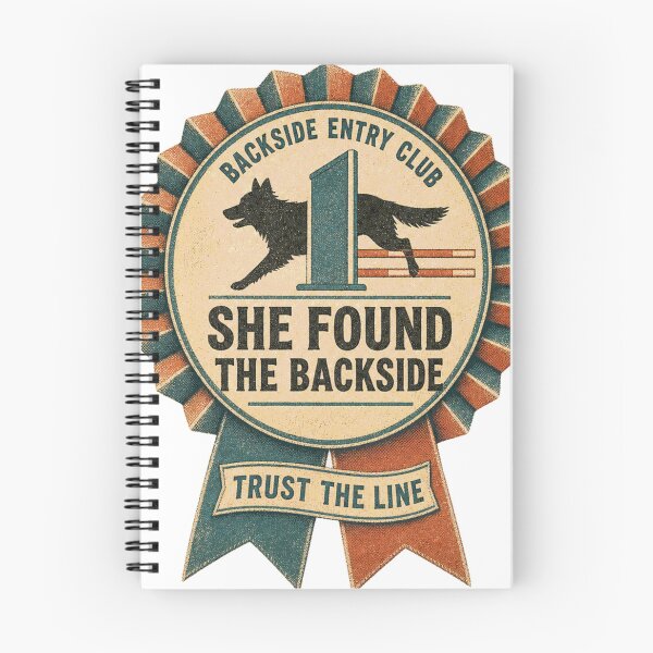 Item preview, She Found the Backside Dog Sport Agility Rosette designed and sold by BoosterShop.