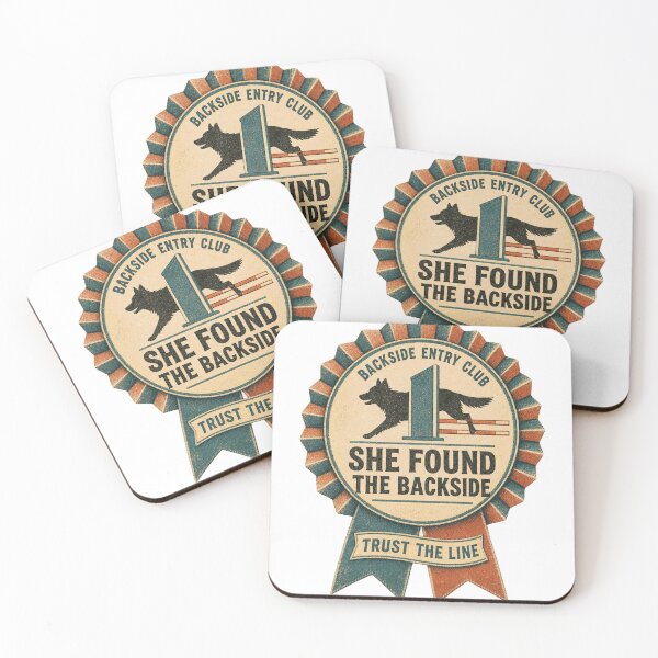 Item preview, She Found the Backside Dog Sport Agility Rosette designed and sold by BoosterShop.