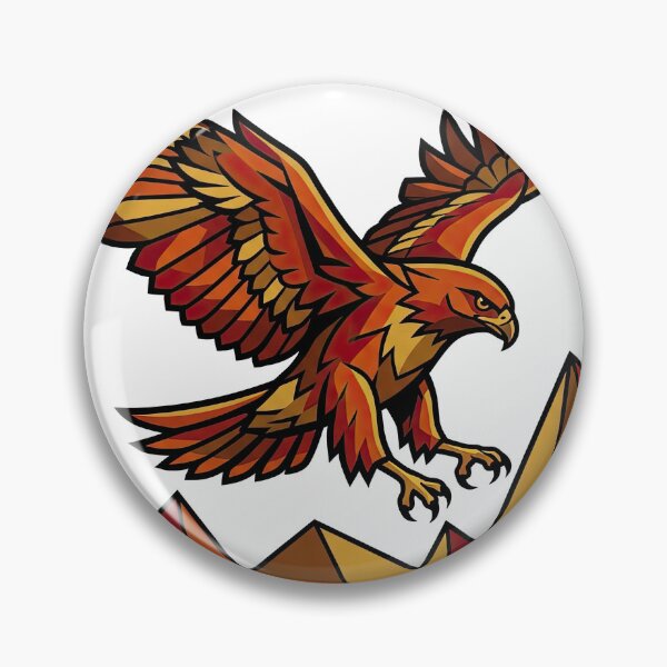 Item preview, Majestic Soaring Eagle Over Geometric Mountain Art designed and sold by Rahat3344.