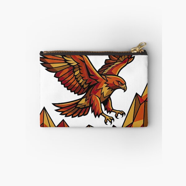 Item preview, Majestic Soaring Eagle Over Geometric Mountain Art designed and sold by Rahat3344.