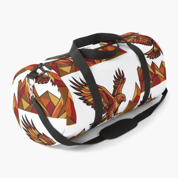 Item preview, Majestic Soaring Eagle Over Geometric Mountain Art designed and sold by Rahat3344.