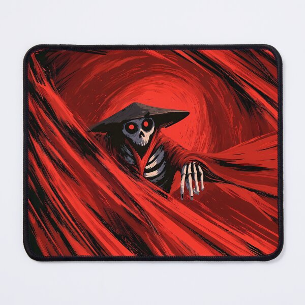Item preview, Skeleton Samurai Swirling Red Flame Art designed and sold by Lunat1kk.