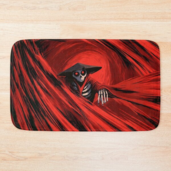 Item preview, Skeleton Samurai Swirling Red Flame Art designed and sold by Lunat1kk.