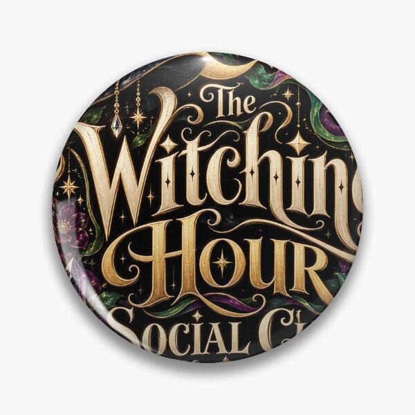 Item preview, The Witching Hour Social Club | Gothic Witch Halloween Magic, Moon & Spellbook Fantasy Design designed and sold by K3DreamKreations .
