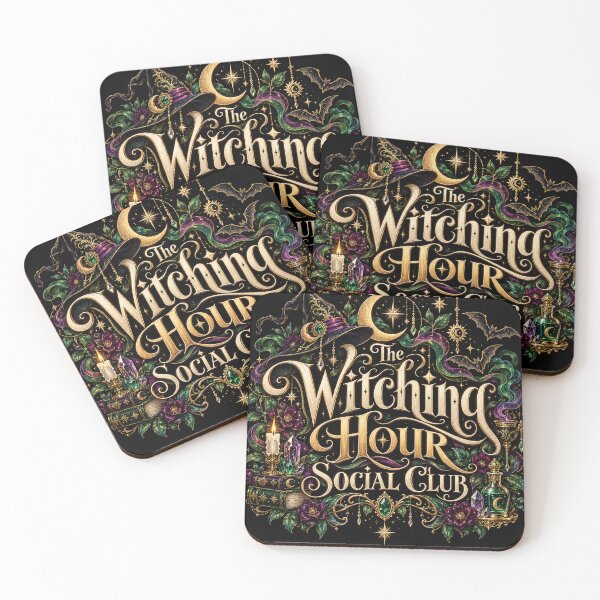 Item preview, The Witching Hour Social Club | Gothic Witch Halloween Magic, Moon & Spellbook Fantasy Design designed and sold by K3DreamKreations .