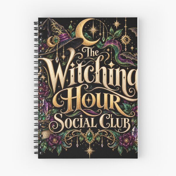 Item preview, The Witching Hour Social Club | Gothic Witch Halloween Magic, Moon & Spellbook Fantasy Design designed and sold by K3DreamKreations .