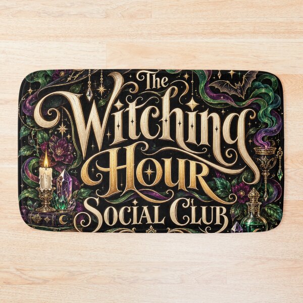 Item preview, The Witching Hour Social Club | Gothic Witch Halloween Magic, Moon & Spellbook Fantasy Design designed and sold by K3DreamKreations .