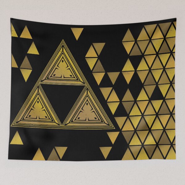 Item preview, triforce with a triangle pattern designed and sold by samuzai.