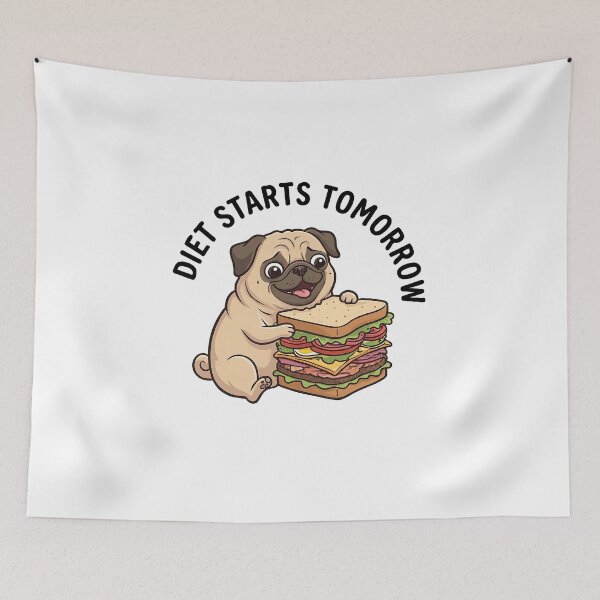Item preview, Diet Starts Tomorrow designed and sold by RetroCraft2.