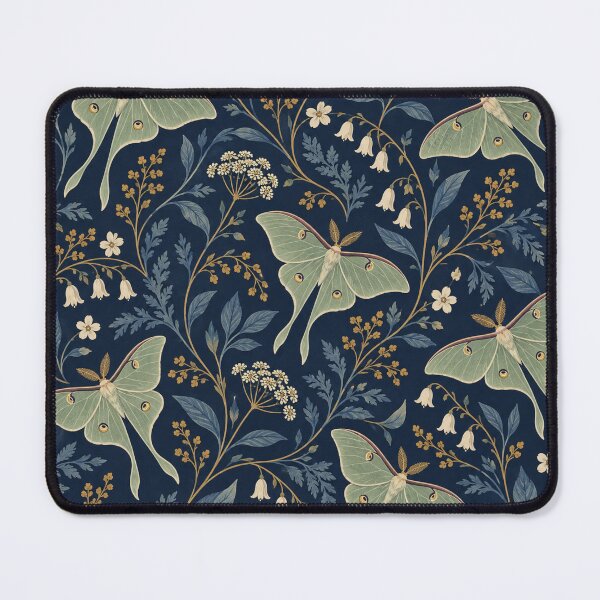 Item preview, Midnight Luna Moth Botanical Garden designed and sold by Nurple Art.
