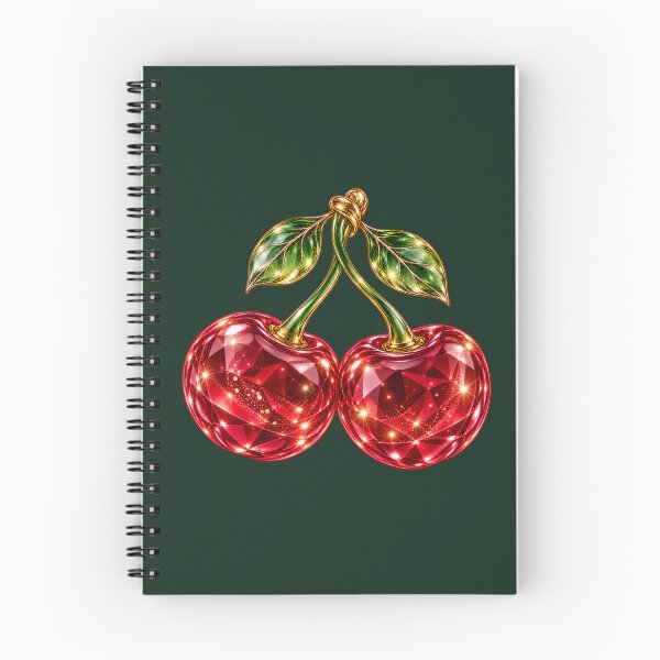 Item preview, Ruby Crystal Cherries – Sparkling Glass Cherry Jewel Art designed and sold by HO•Designs.