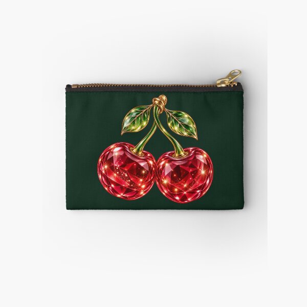 Item preview, Ruby Crystal Cherries – Sparkling Glass Cherry Jewel Art designed and sold by HO•Designs.